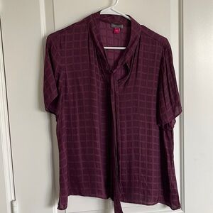 Vince Camuto maroon blouse
